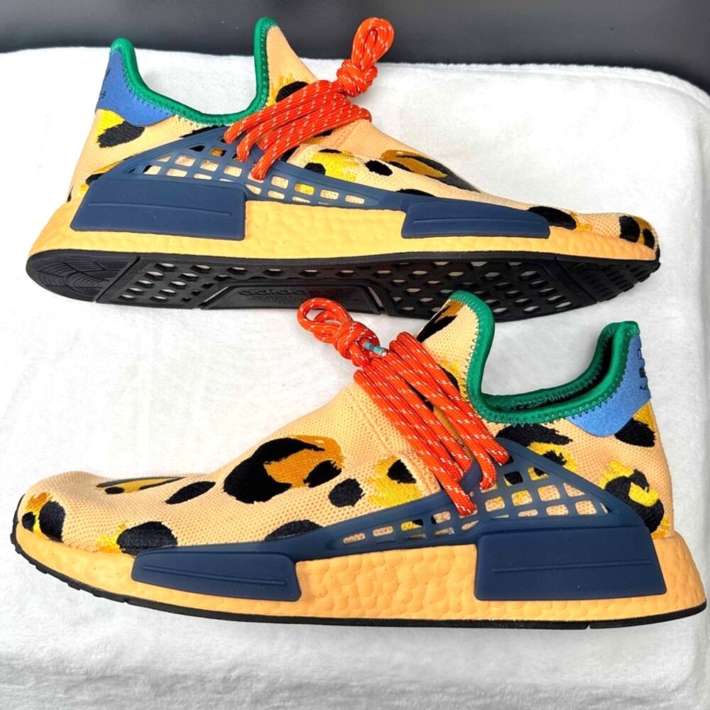 adidas x Pharrell Williams NMD Human Race “Animal Print / Pulse Amber” | 11.5M - Picture 9 of 11